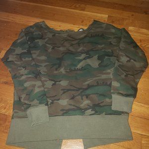 Denim and supply camo sweatshirt